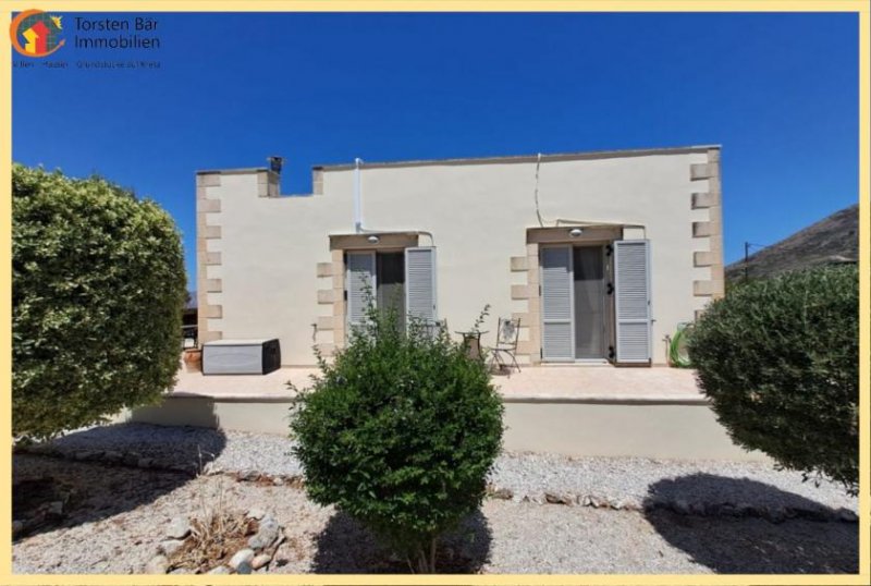 Drapanos Kreta, Drapanos Freistehender Steinbungalow mit 3 Schlafzimmern und 2 Bädern, großem Garten und Meerblick. Haus kaufen